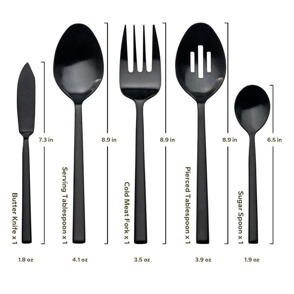 Alata Cube 45-Piece Forged Stainless Steel Flatware Set - Picture 4 of 7